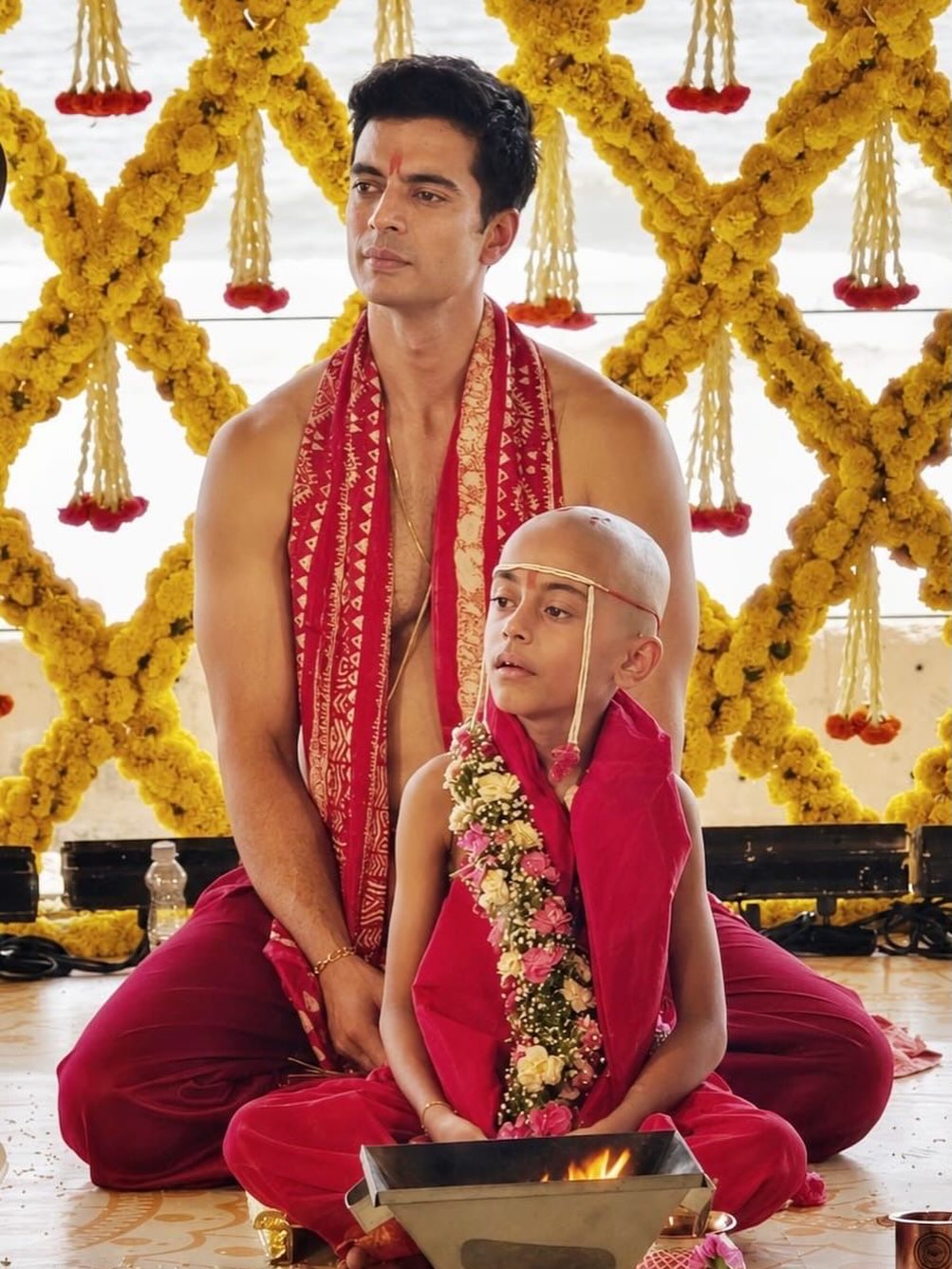 Gashmeer Mahajani son munj ceremony photos