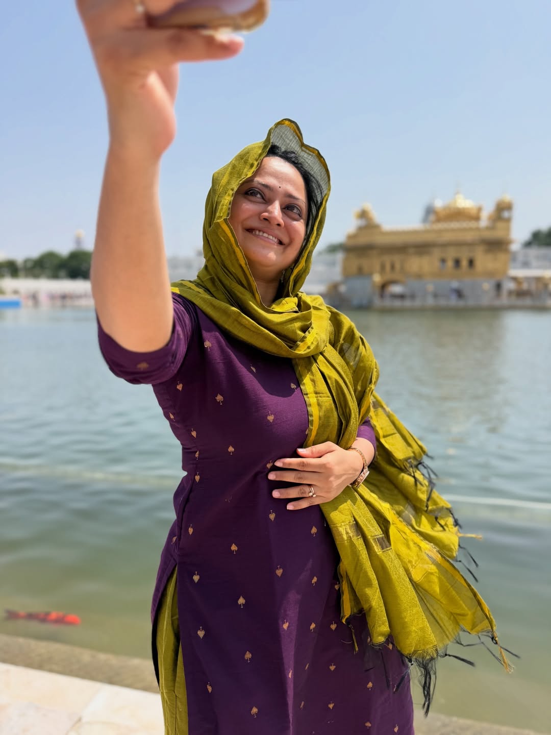Monika Dabade Amritsar visit with daughter