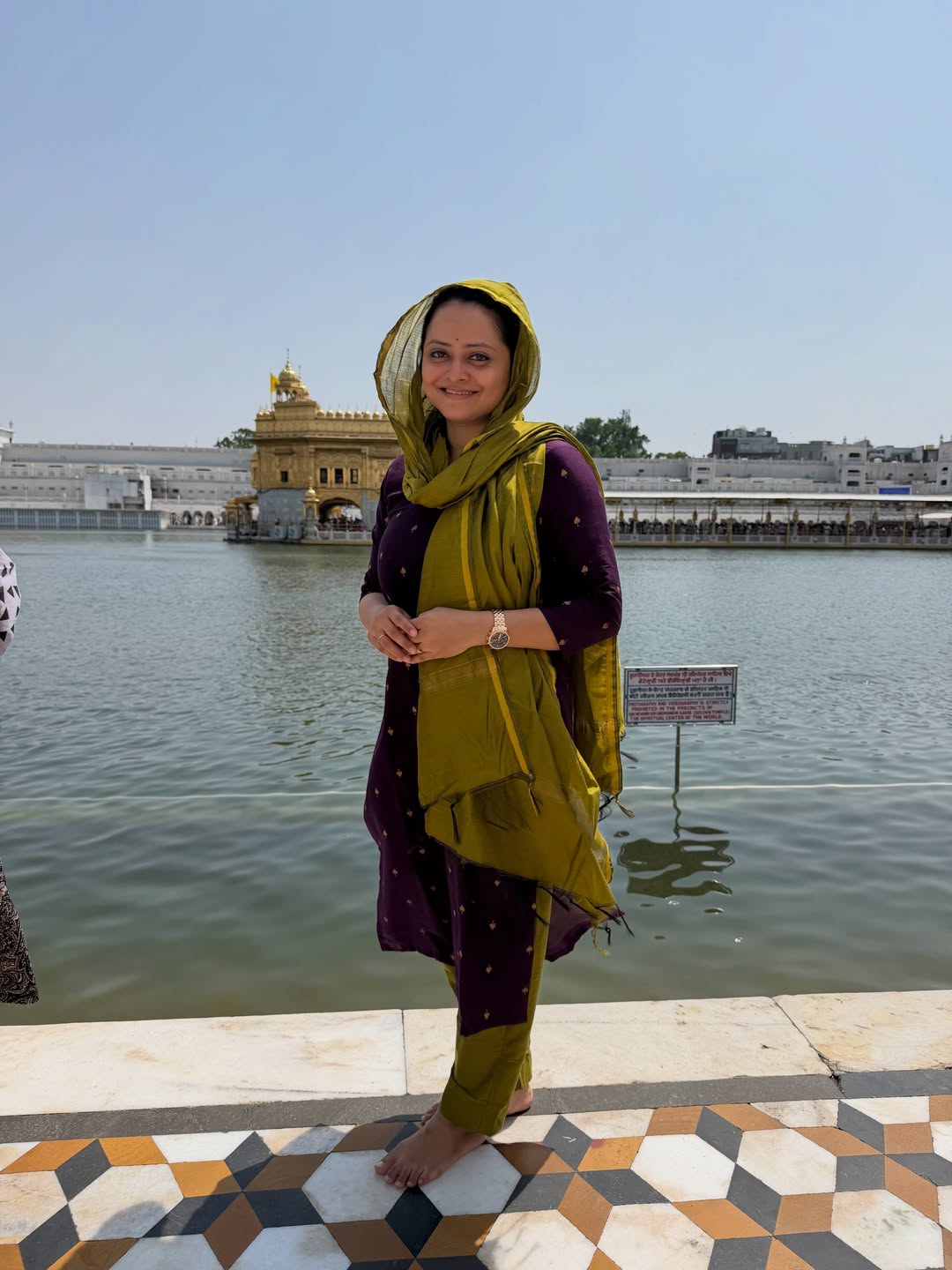 Monika Dabade Amritsar visit with daughter