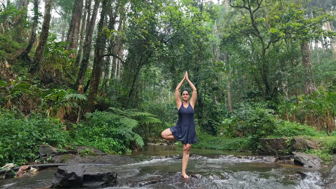 urmila kothare yoga day post