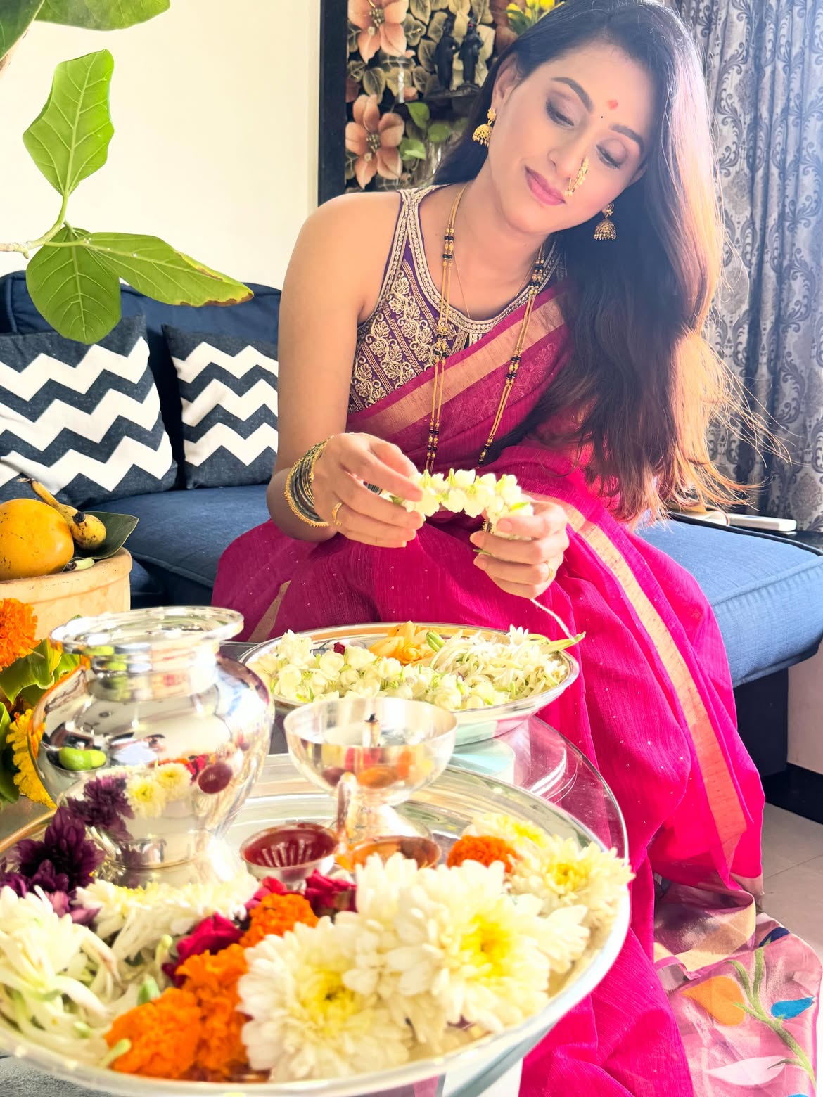 Reshma Shinde Vat Purnima look