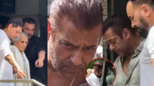 Bollywood actor Salman Khan crying outside hospital after friend Kumud Rane passes away