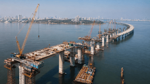 Bandra Versova Sea Link construction update | MSRDC Mumbai sea link infrastructure project | Mumbai coastal road extension updates | Delayed infrastructure projects in Maharashtra