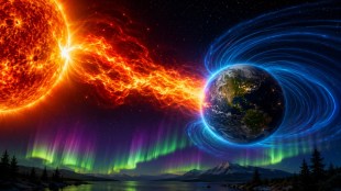 NASA solar flare alert | Geomagnetic storm hitting Earth | Aurora borealis prediction Northern India | Space weather satellite disruption tracking