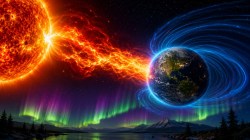 Solar Storm 2026: पृथ्वीवर भूचुंबकीय वादळ धडकणार, नासाचा इशारा ; भारतातही ‘ऑरोरा’ दिसण्याची शक्यता