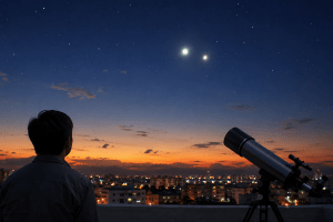 Venus Jupiter Conjunction June 2026 | Planet alignment visible in sky | Cosmic kiss astronomy event India | Skywatching Venus and Jupiter without telescope