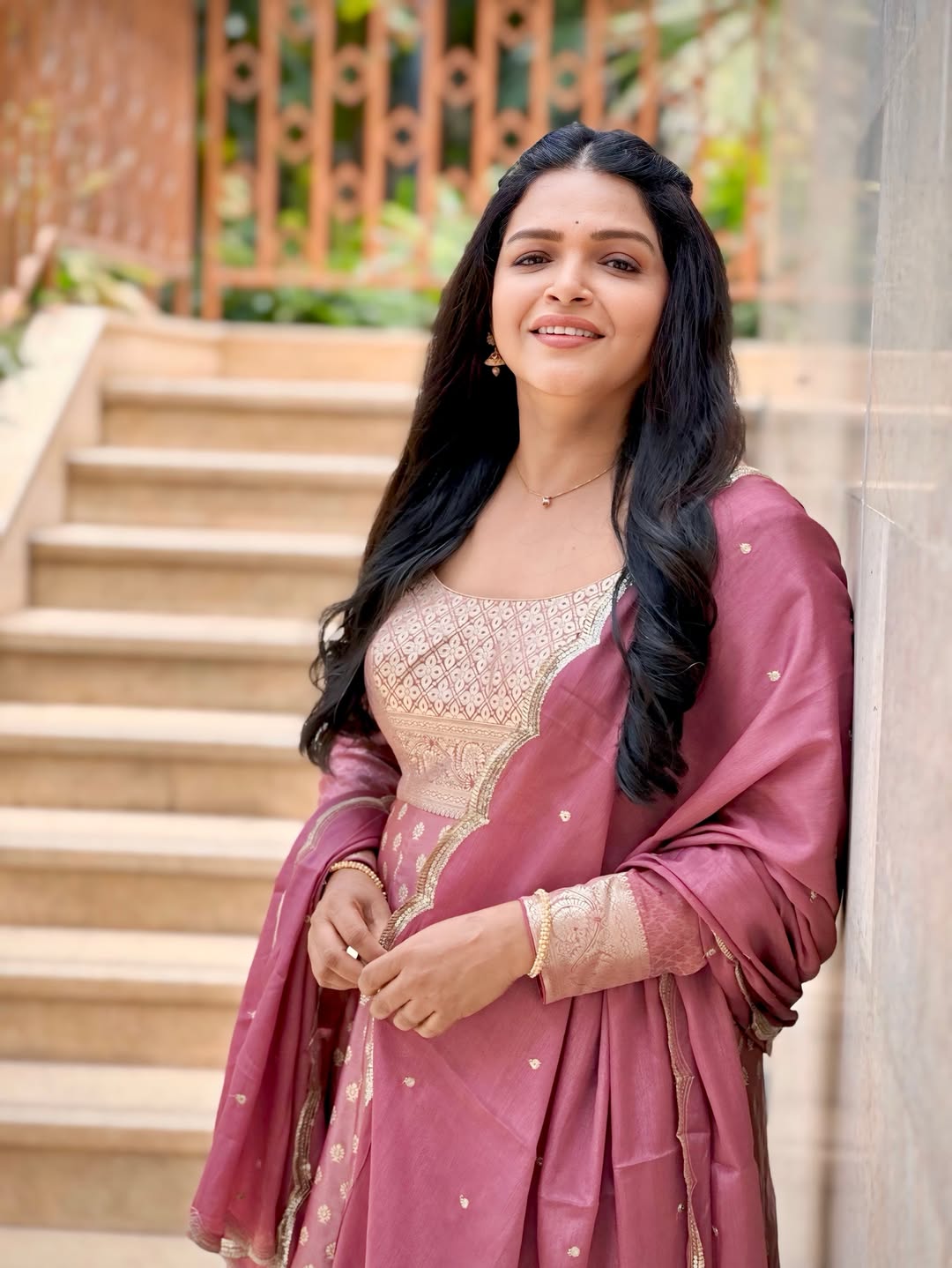 Deepa Parab Chaudhari Anarkali Dress Look