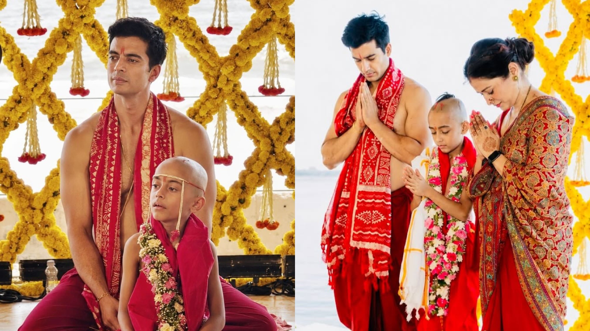 Gashmeer Mahajani Son Vyom Munj Ceremony