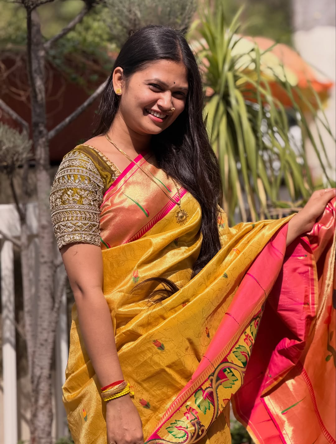 Gautami Patil Paithani Saree Look