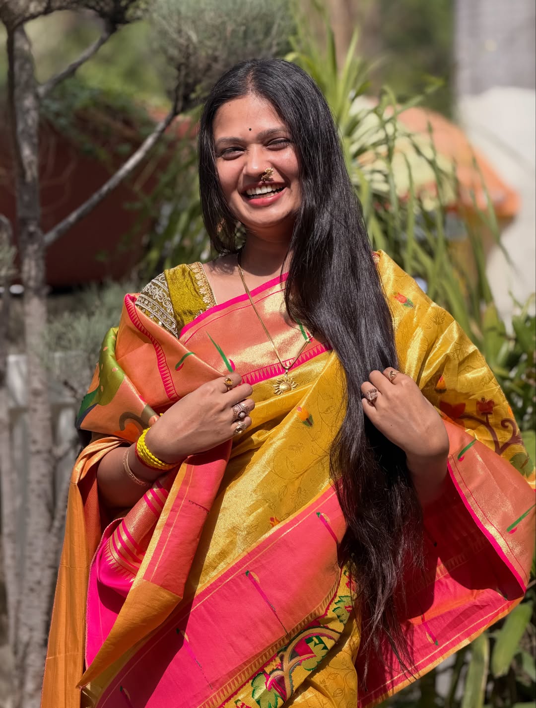 Gautami Patil Paithani Saree Look