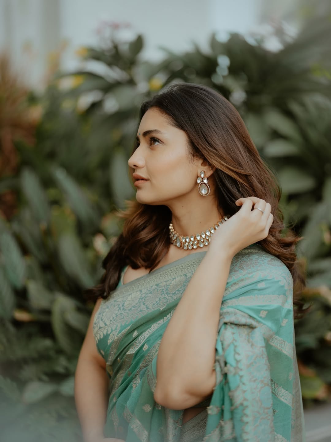 Hruta Durgule Saree Look