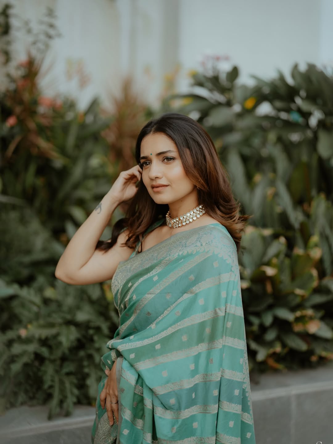 Hruta Durgule Saree Look