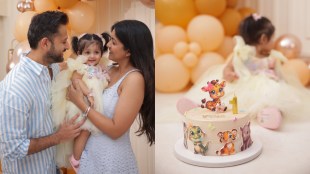 Ishita Dutta and Vatsal Sheth with Daughter Veda Face Reveal Photo