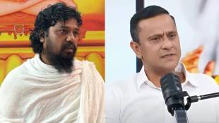 Jain Monk Nilesh Muni open challenges mns Sandeep Deshpande over white strips removal in Dadar