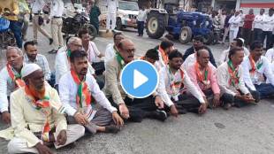 Rohit Pawar Annatyag Andolan support in Buldhana | Jalgaon Jamod rasta roko agitation for farmers loan waiver | NCP Sharad Pawar faction protest Khandvi | Maharashtra farmers scheme corporate loan waiver controversy