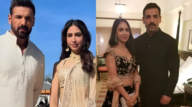 John Abraham and Wife Priya Runchal Romantic Photo