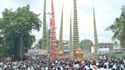 सांगली: हिंदू-मुस्लिम ऐक्याचे प्रतिक असणारा गगनचुंबी ताबूत भेटीचा सोहळा उत्साहात