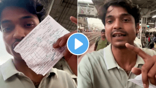 viral video of karjat station tc collected fine from passenger 500 Rs delayed train debate
