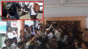 Kirit Somaiya Amravati visit protest | MIM BJP clash Amravati Municipal Corporation | Amravati political news updates | Kirit Somaiya controversy Maharashtra