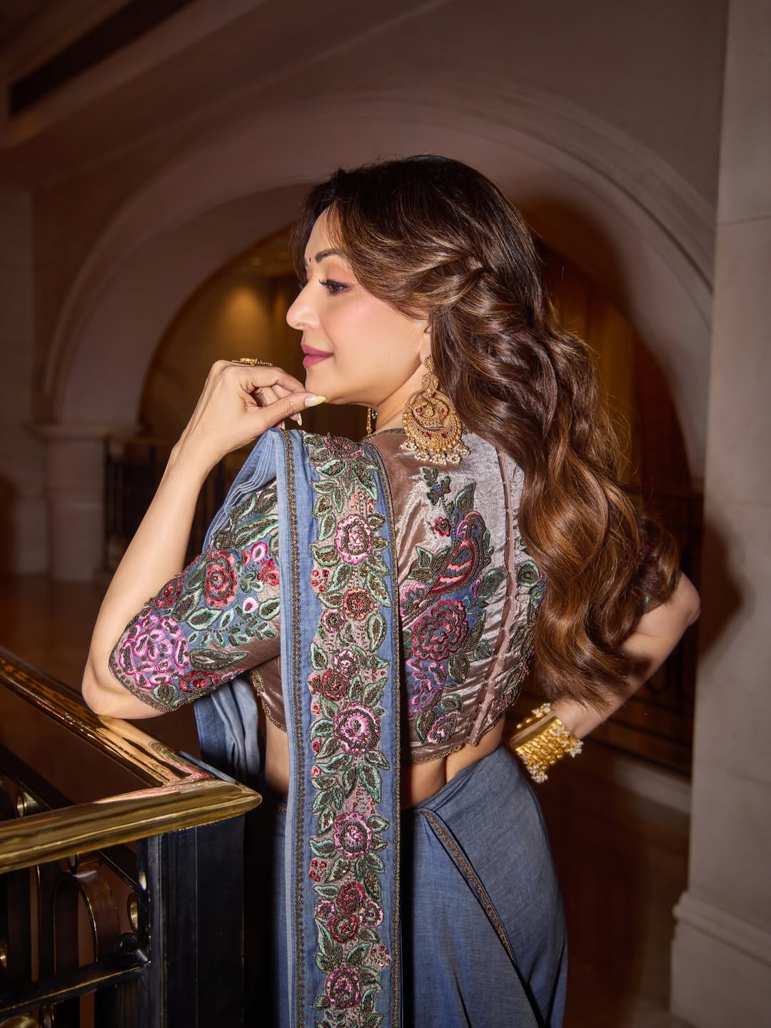 Madhuri Dixit Maa Behen Movie Saree Look