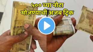 Money Counting 500 Rupee Note Viral Video