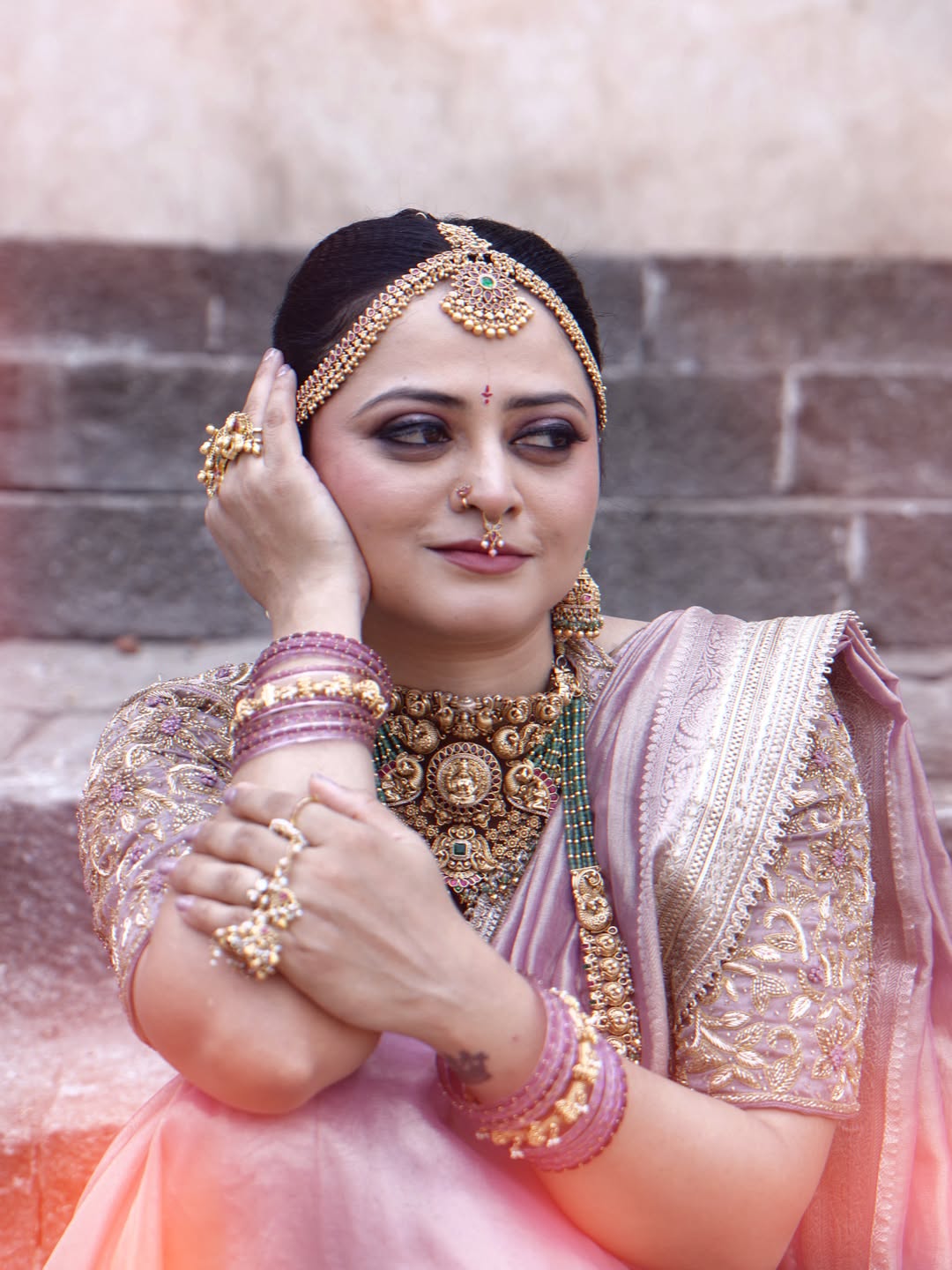 Monika Dabade Saree South Indian Look