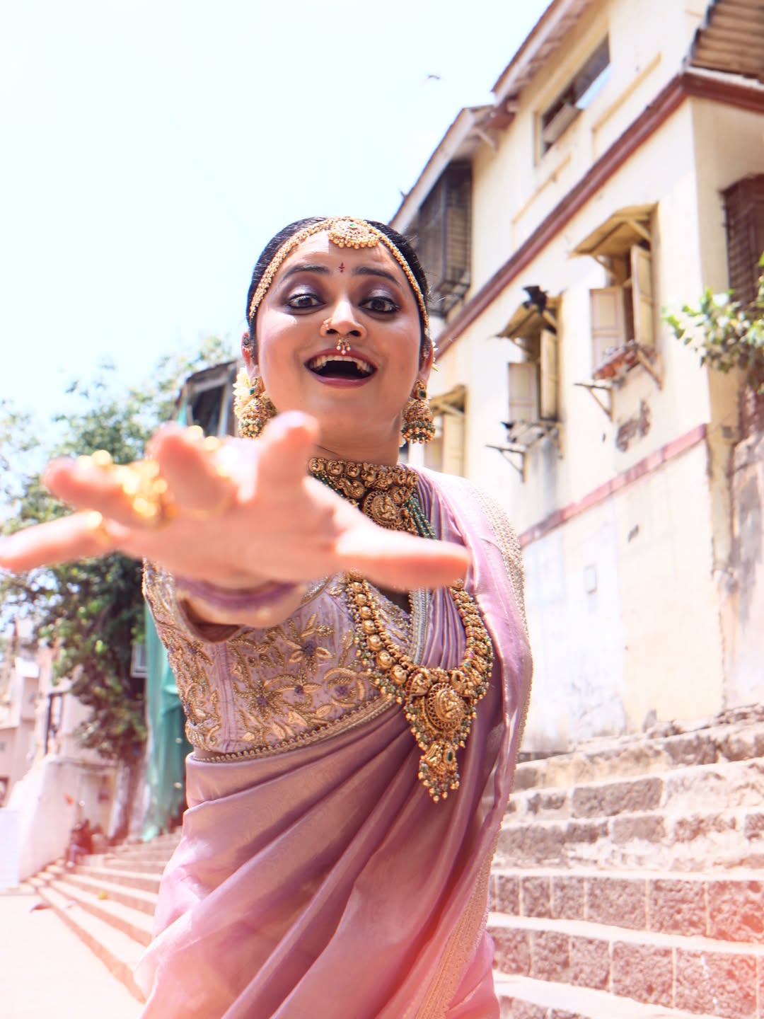 Monika Dabade Saree South Indian Look