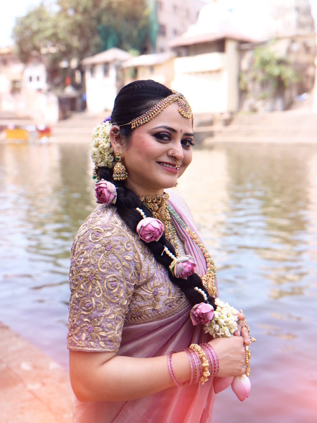 Monika Dabade Saree South Indian Look