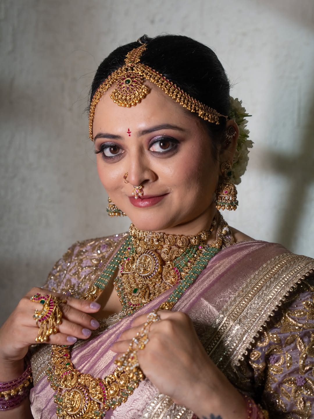 Monika Dabade Saree South Indian Look