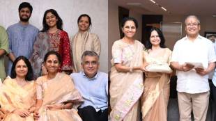 Supriya Sule gives wedding card to future in laws
