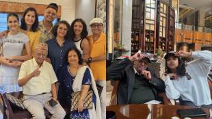 shriya pilgaonkar grandfather 88th birthday post