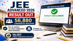 JEE Advanced 2026 Result : जेईई २०२६ ॲडव्हान्स्ड निकाल जाहीर; ५६ हजार ८८० उमेदवार उत्तीर्ण