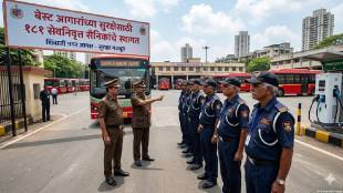 Mumbai BEST Bus Depot Security | Retired Soldiers Recruitment BEST Mumbai | Shivaji Nagar Depot Charging Gun Theft | Mumbai Public Transport Safety Issue