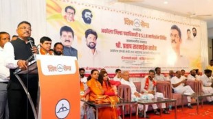 Pratap Sarnaik Akola Shiv Sena meeting | Eknath Shinde CM post MLA strength statement | Maharashtra transport minister Pratap Sarnaik Akola visit | Maharashtra political news Shiv Sena updates
