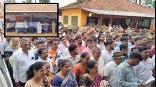 ratnagiri lanja police station hindu sanghatana protest | shiposhi love jihad case allegation ratnagiri | police inspector nilkanth bagale lanja submission | maharashtra law and order situation ratnagiri agitation
