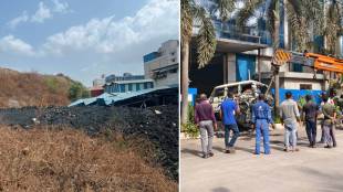 Pawane MIDC landslide Navi Mumbai | Turbhe industrial area hill collapse | Navi Mumbai disaster management rescue | Maharashtra monsoon heavy rain security update