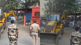 Kalyan Dombivli Municipal Corporation action | Nilje Lodha Heaven hawkers eviction | Shiv Sena protest Dombivli | KDMC anti encroachment drive Palava