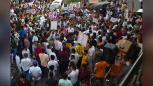 Mira Bhayandar Jan Akrosh Morcha protest | BJP leader Anita Patil resignation demand | Kashimira police station POCSO case Maharashtra | Mira Bhayandar crime news updates Marathi