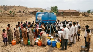 Satara water crisis drought situation Maharashtra | El Nino impact on Indian monsoon agriculture | Water tanker supply in Man Khatav taluka | Kharif crop sowing delayed due to heatwave