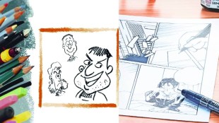 How to become a professional cartoonist in India | Career scope in political caricature drawing Marathi | Art school courses for cartooning and illustration | Digital cartoon software and AI impact on art