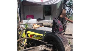 sangli bus accident today | karad tasgaon highway travels accident | ghogaon palus accident news | maharashtra road accident driver cleaner death