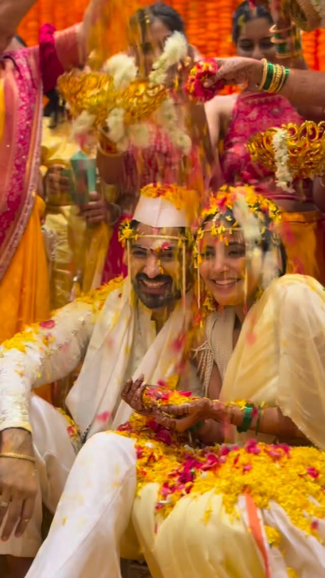 Nikhil Chavan Anushka Sarkate Visited Tuljapur After Wedding