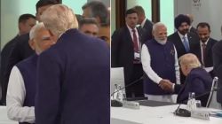 पंतप्रधान मोदी, ट्रम्प यांची जी७ मध्ये प्रत्यक्ष भेट; पश्चिम आशियातील युद्ध, भारतीय खलाशांवरील हल्ल्यानंतर १६ महिन्यांनी समोरासमोर