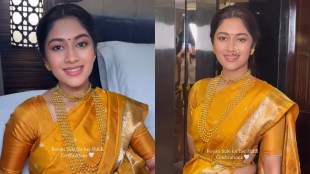 Revati Sule Haladi Look Yellow Nauvari Saree