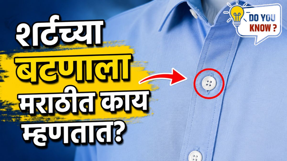 रोज शर्टचं बटण लावता; पण शर्टच्या बटणाला मराठीत काय म्हणतात तुम्हाला माहितीये का? उत्तर पाहा...