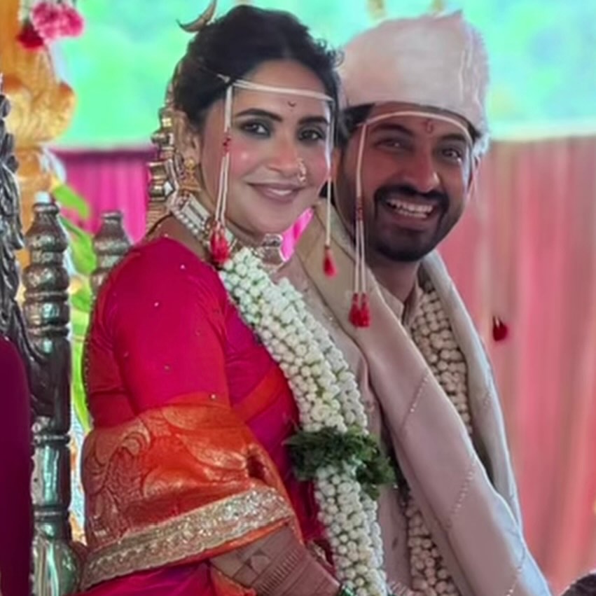 Shivani Baokar Nikhil Chavan Anushka Sarkate Wedding