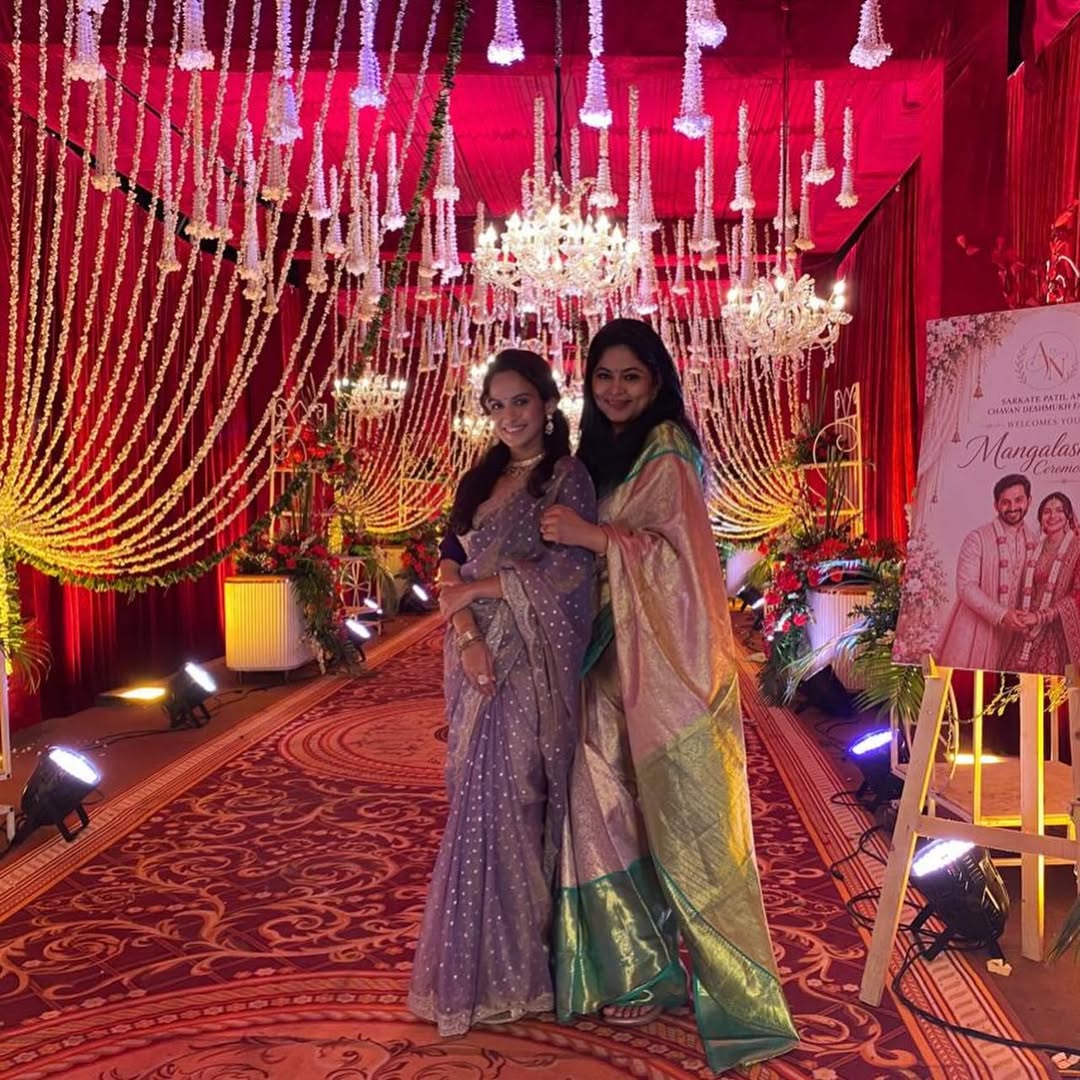 Shivani Baokar Nikhil Chavan Anushka Sarkate Wedding
