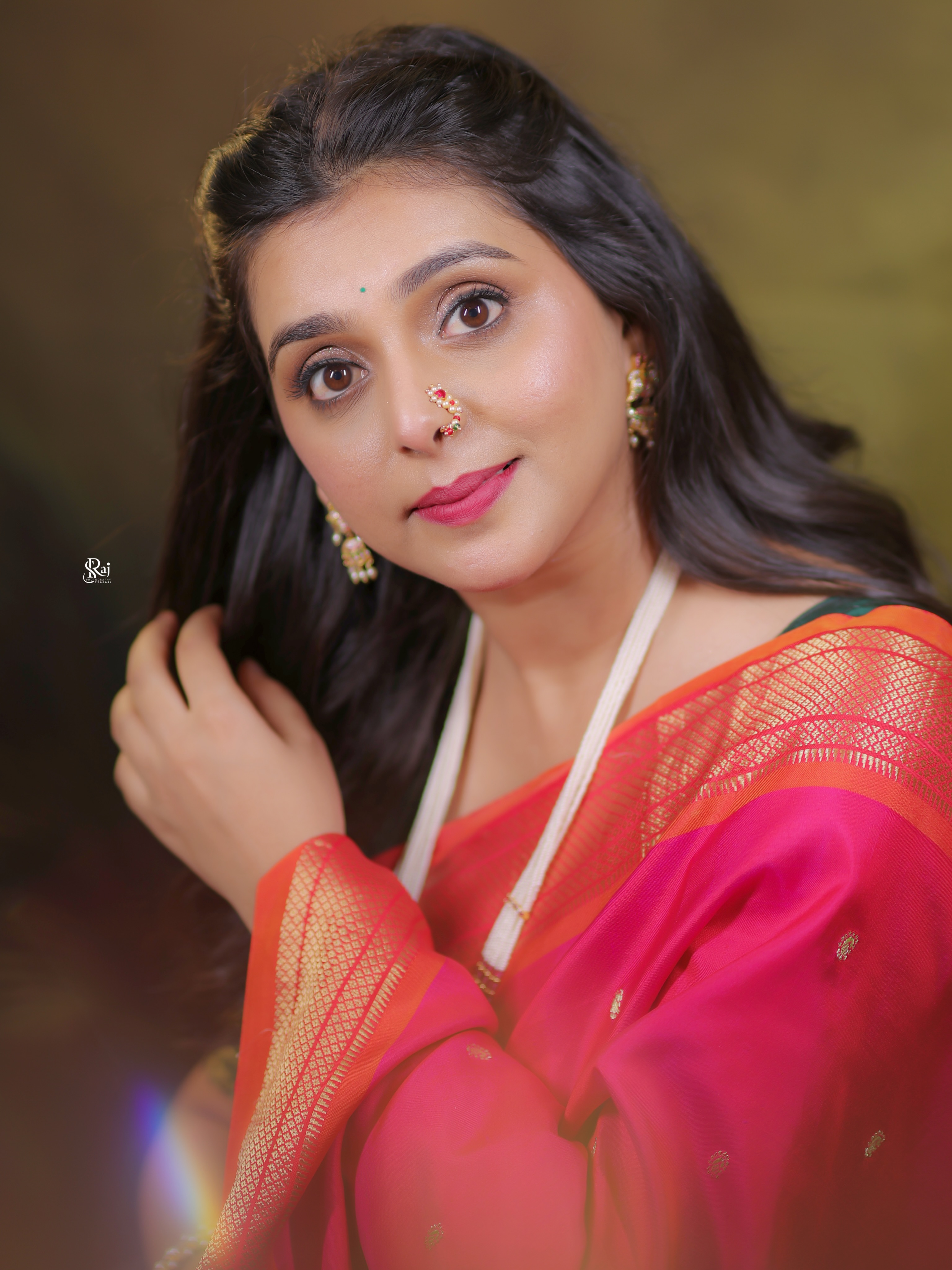 Shivani Naik Pink Paithani Saree Look