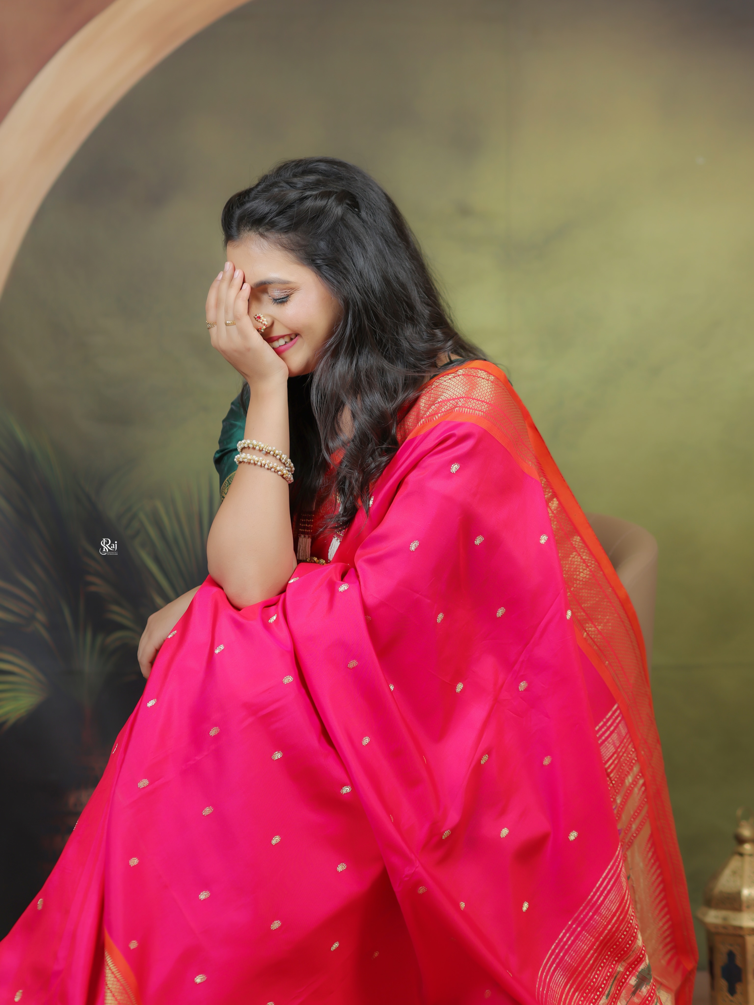Shivani Naik Pink Paithani Saree Look