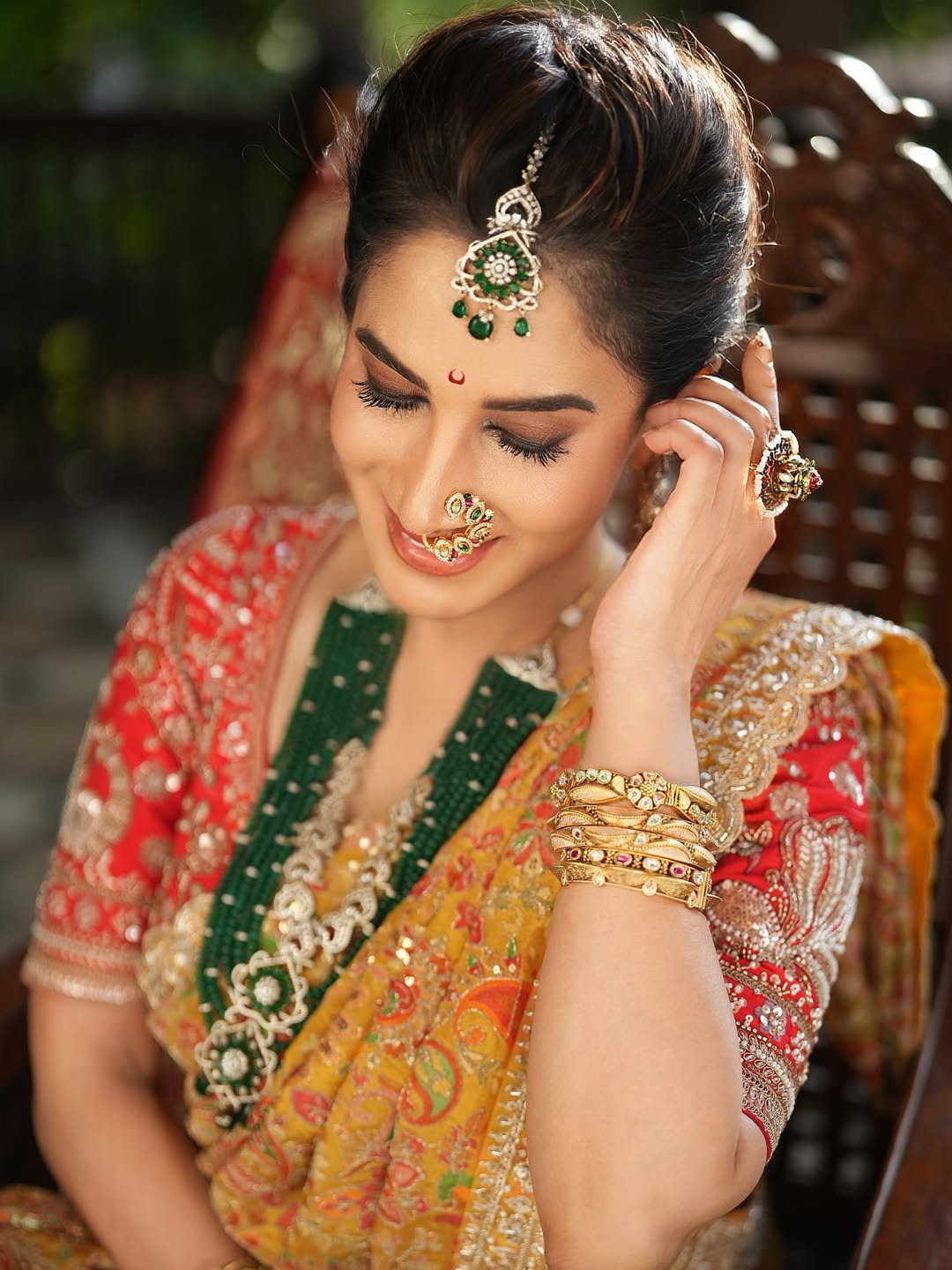Smita Gondkar Yellow Saree Photoshoot